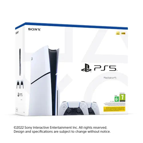 Sony PS5® Disc Edition Console Slim 1TB | Dual Sense Wireless Controller Bundle