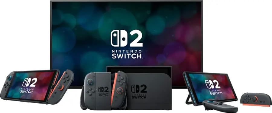 Nintendo Switch 2 Standard Edition with Red & Blue Joy Con (1 Year Add-on Warranty Only from Seller Micromini) (English Version)