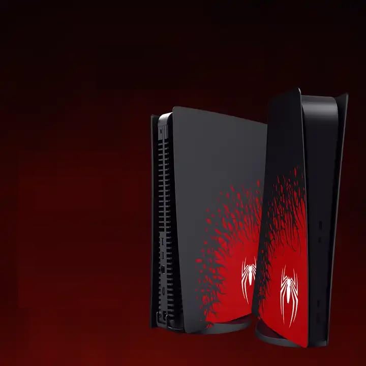 PS5 Face Plates, Anti-Scratch Dustproof Protective Cover, Replacement Plates Shell for PS5 Disc Edition (Spidy Edition)