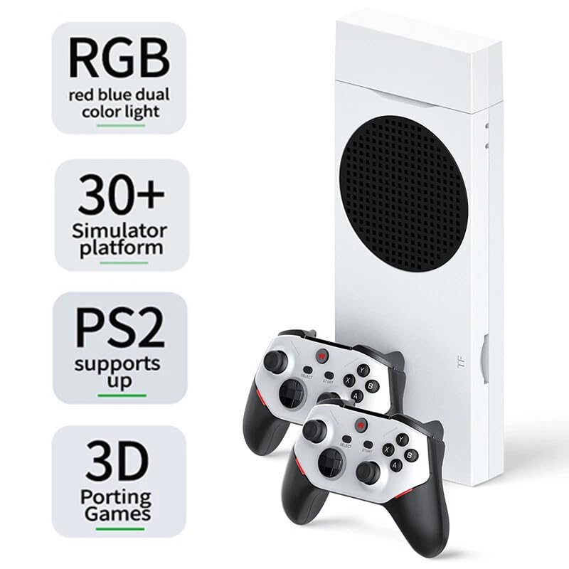 M88 Retro Game Console Retro Game Stick,20000+ Video Games,30+ Emulators,Support 4-Player Online Battles,4K HDMI Arcade Gaming Console with Dual 3D Rocker Plug and Play Emulator Console for TV (128G)