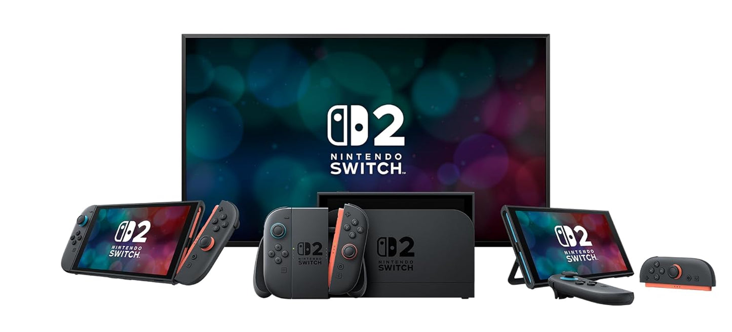 Nintendo Switch 2 Mario Kart - 7.9” HDR LCD, 4K Dock, 256GB Storage, GameChat, Joy-Con 2, TV/Tabletop/Handheld Modes – Supports All Switch Games