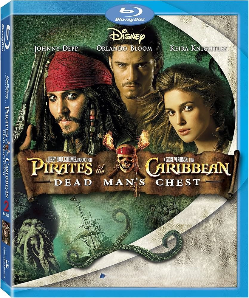 Pirates of the Caribbean: Dead Man's Chest blue ray movie dvd
