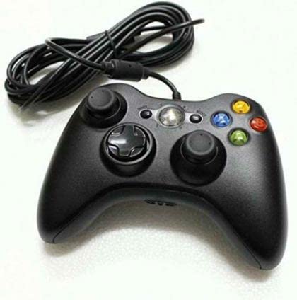 DKD Wired Controller compataible for Xbox 360 with Dual-Vibration Turbo for Microsoft Xbox 360/360 Slim,Xbox 360 E Controller and PC (Compatible for PC and Xbox 360 Console)