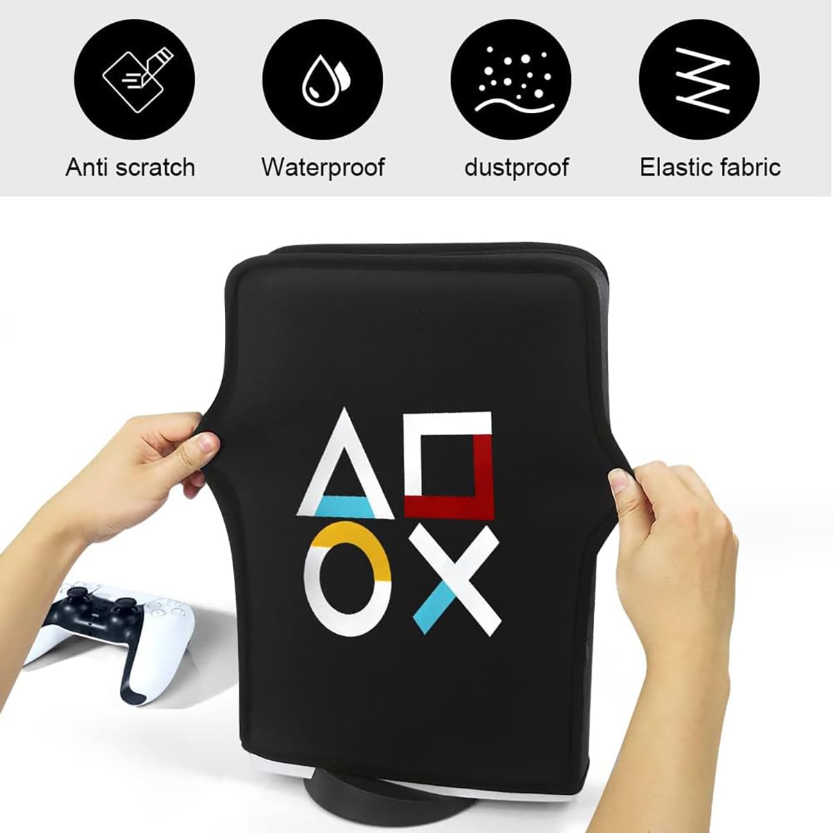 OIVO INDIA Dust Protective Cover for PS5 Console Accessories Case , Anti Scratch Waterproof Sleeve Compatible for Sony PlayStation 5 Digital & Disc...