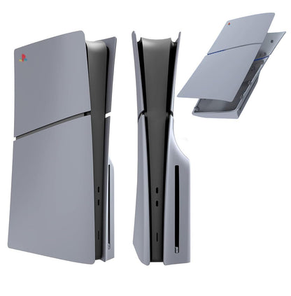 PS5 Slim Disc Edition Faceplate, 30th Anniversary Limited Edition Side Plates, Console Cover Shell, Black