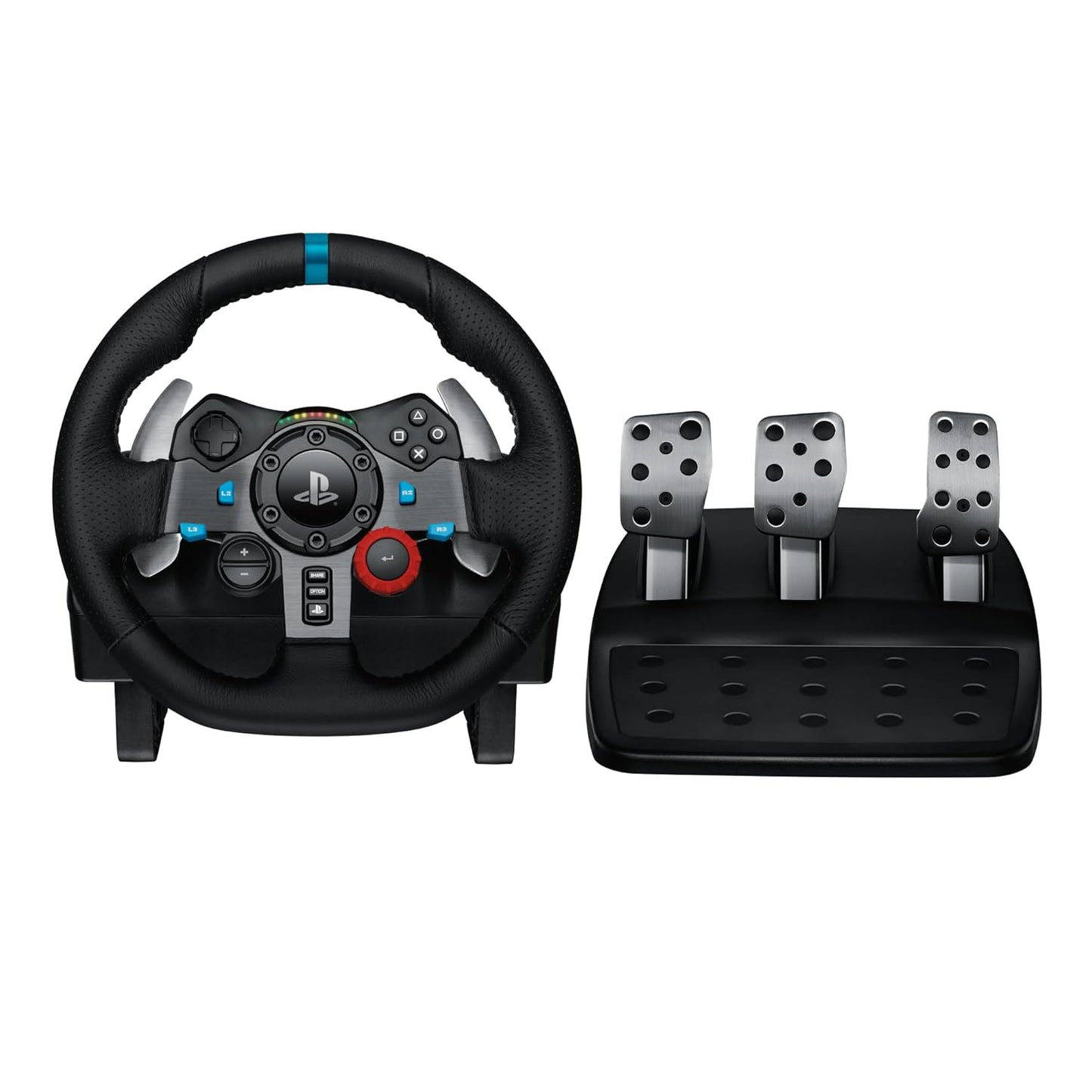 Logitech G 29 Driving Force Racing Wheel and Floor Pedals, Real Force Feedback, Stainless Steel Paddl For PC