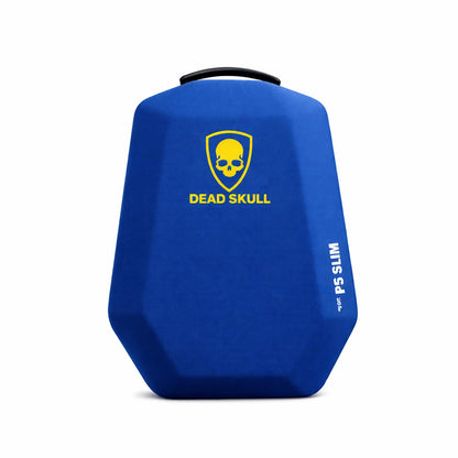 DEADSKULL Blue Hard Shell Water-Resistant Backpack Carrying Case Compatible with PS5 Slim Disc & Digital Console, Travel Storage Gaming Bag for Accessories (PS5 Slim Bag)