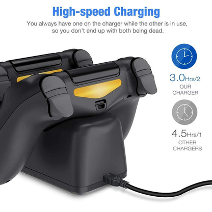 Ps4 Controller Charging Dock With Cable (Black), USB