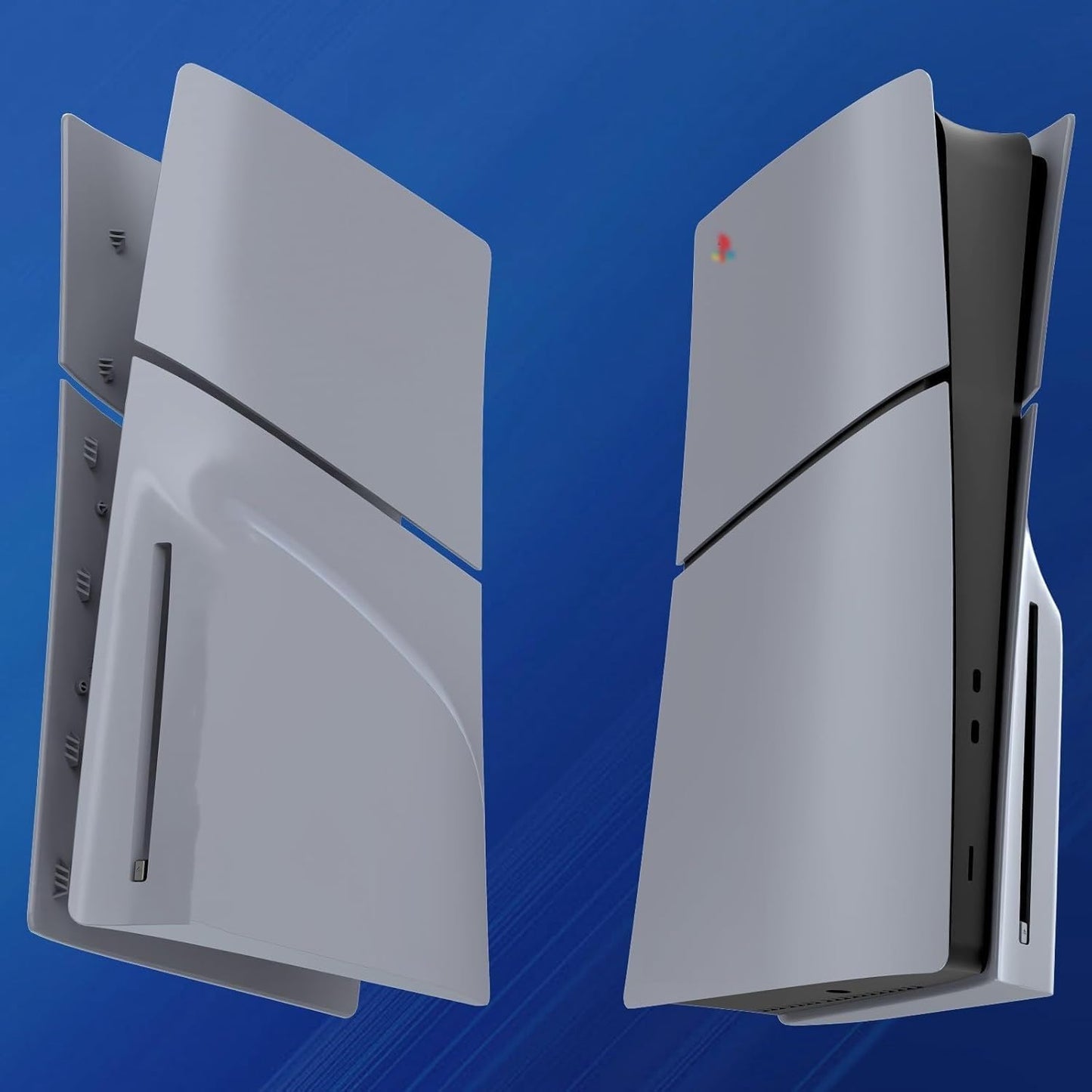 PS5 Slim Disc Edition Faceplate, 30th Anniversary Limited Edition Side Plates, Console Cover Shell, Black