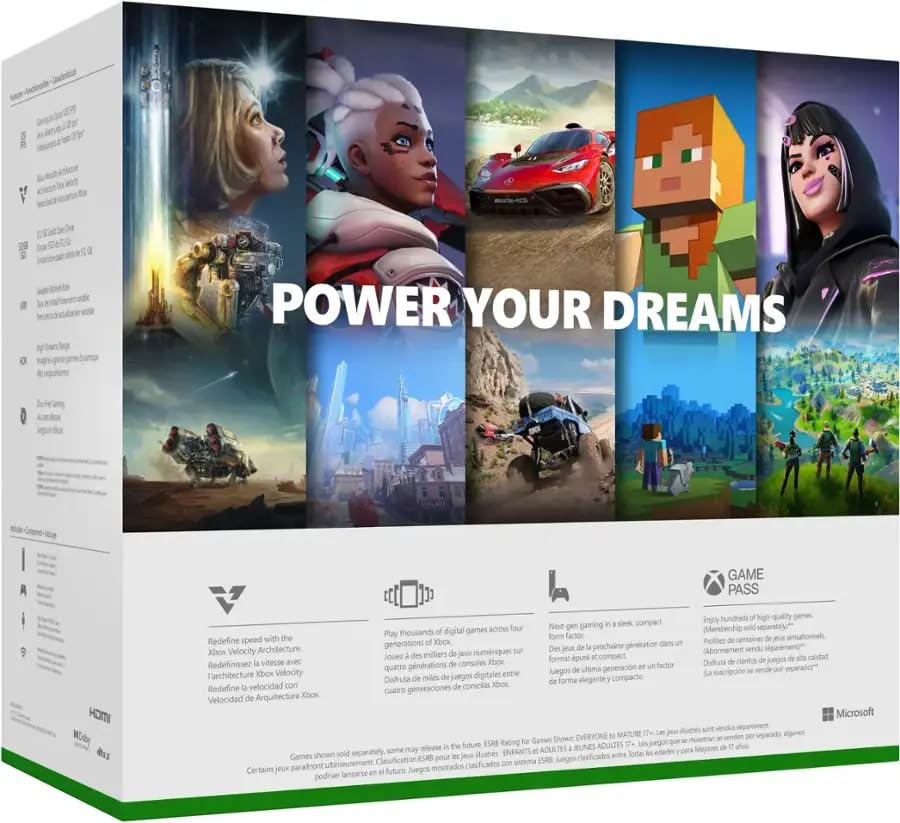 Microsoft Xbox Series S 512GB All-Digital Handheld Console Game (Robot White)