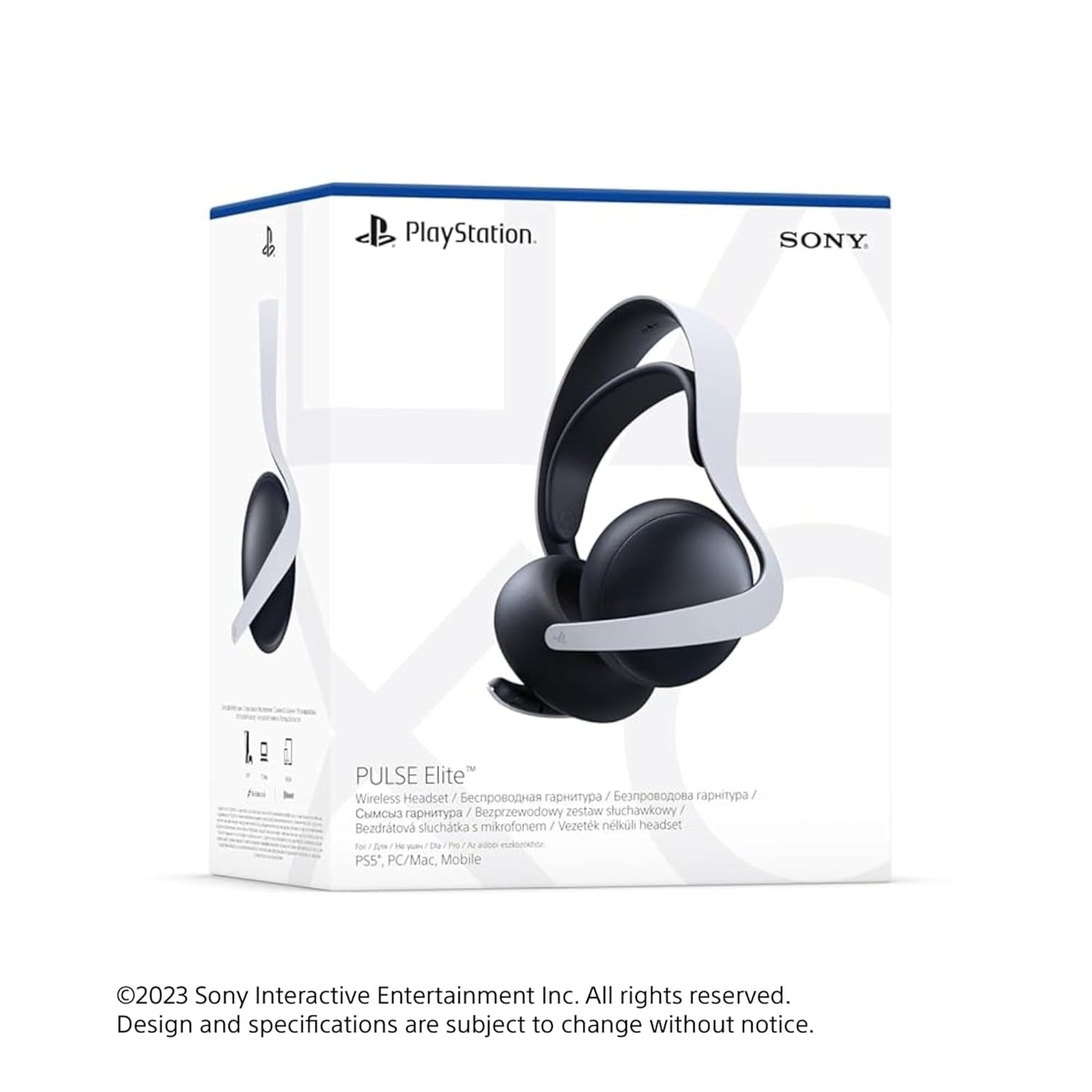 Sony Pulse Elite Wireless Over Ear Headset, White