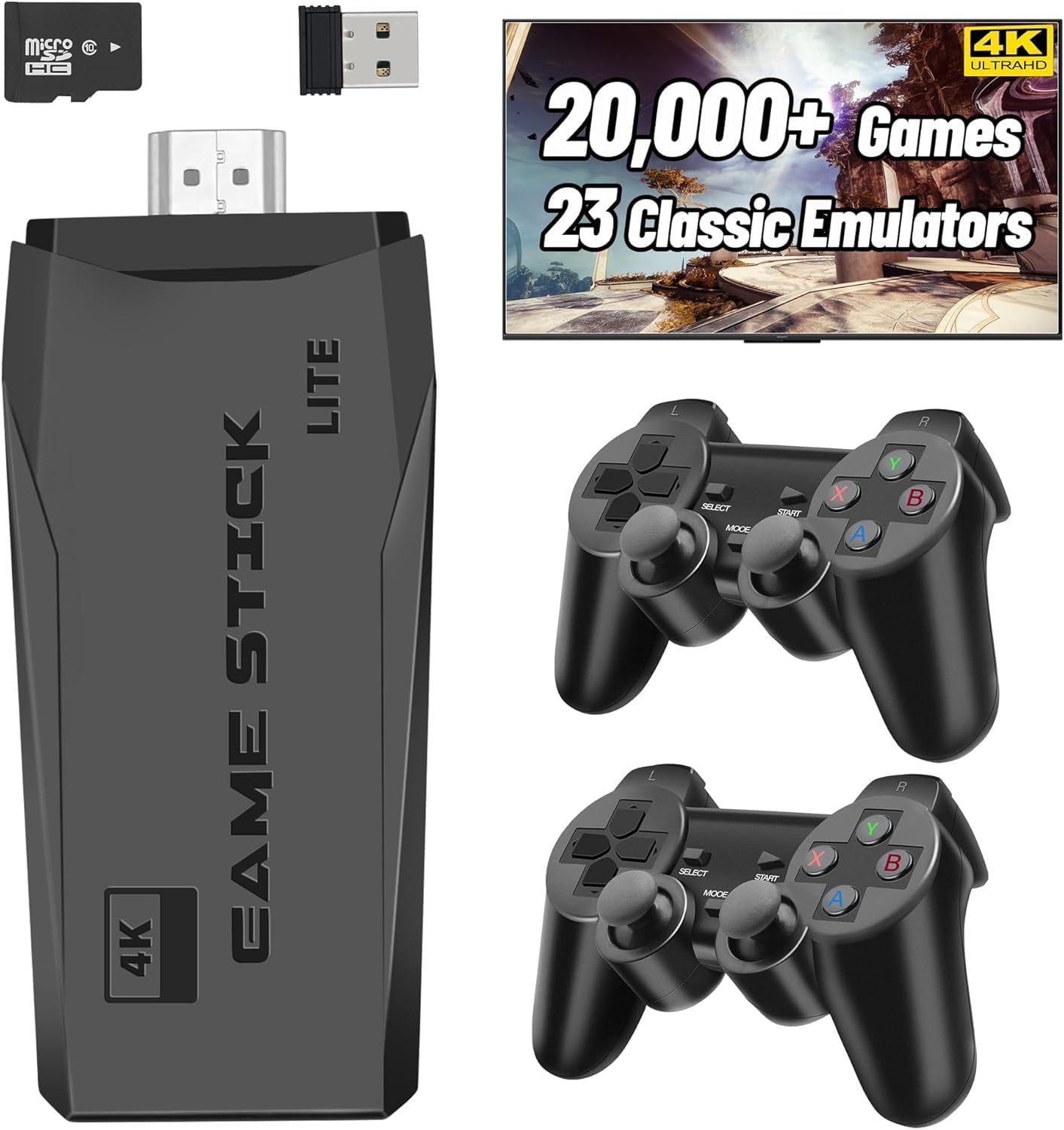 DKD Video Games for Kids Retro Game Stick for Tv Wireless