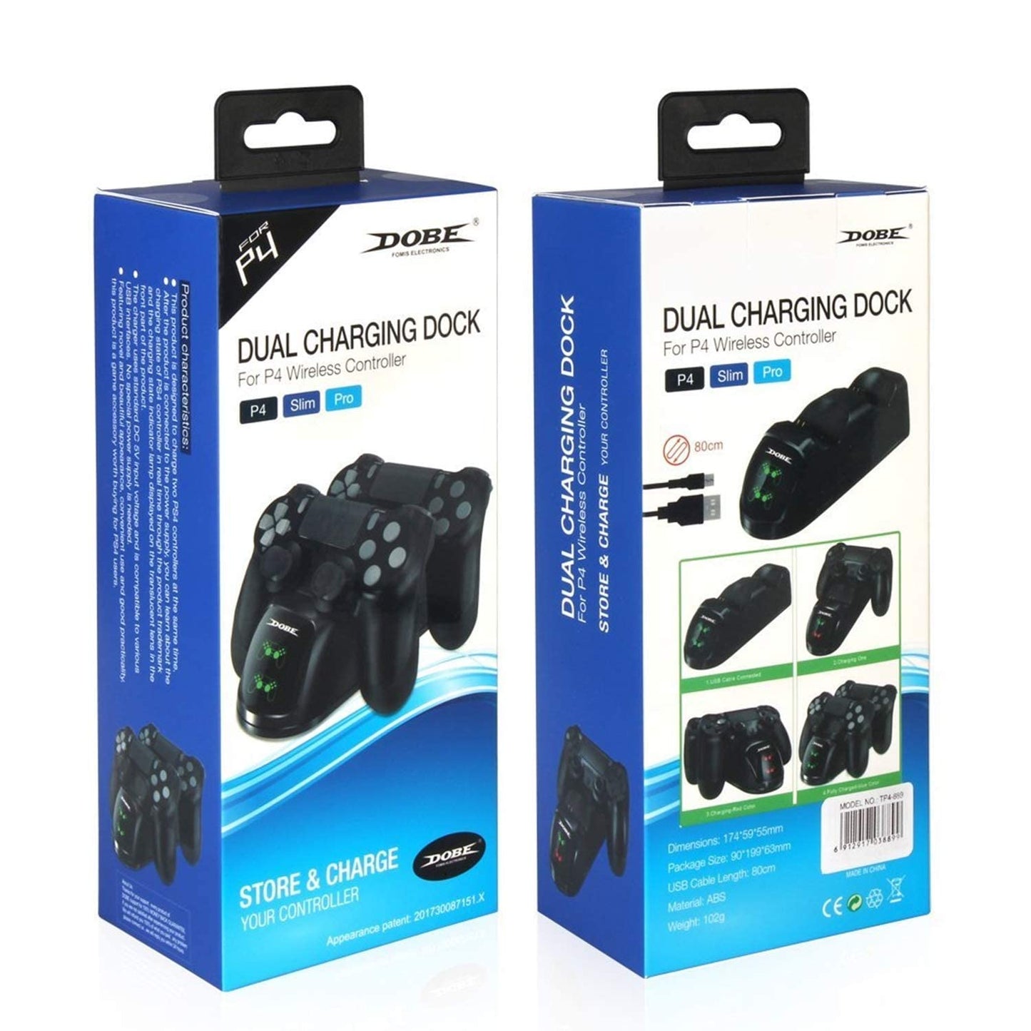 Ps4 Controller Charging Dock With Cable (Black), USB