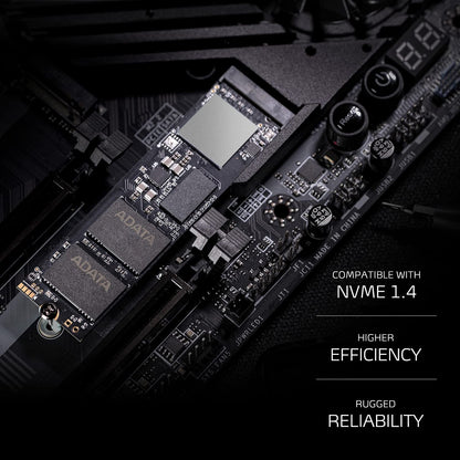 XPG ADATA GAMMIX S70 Blade M.2 NVME 1TB PCIe Gen4x4 2280 Internal Solid State Drive/SSD, Read/Write Speed Up to 7,400/6800 MB/s - (AGAMMIXS70B-1T-CS) Compatible with PC, Laptop and Play Station 5