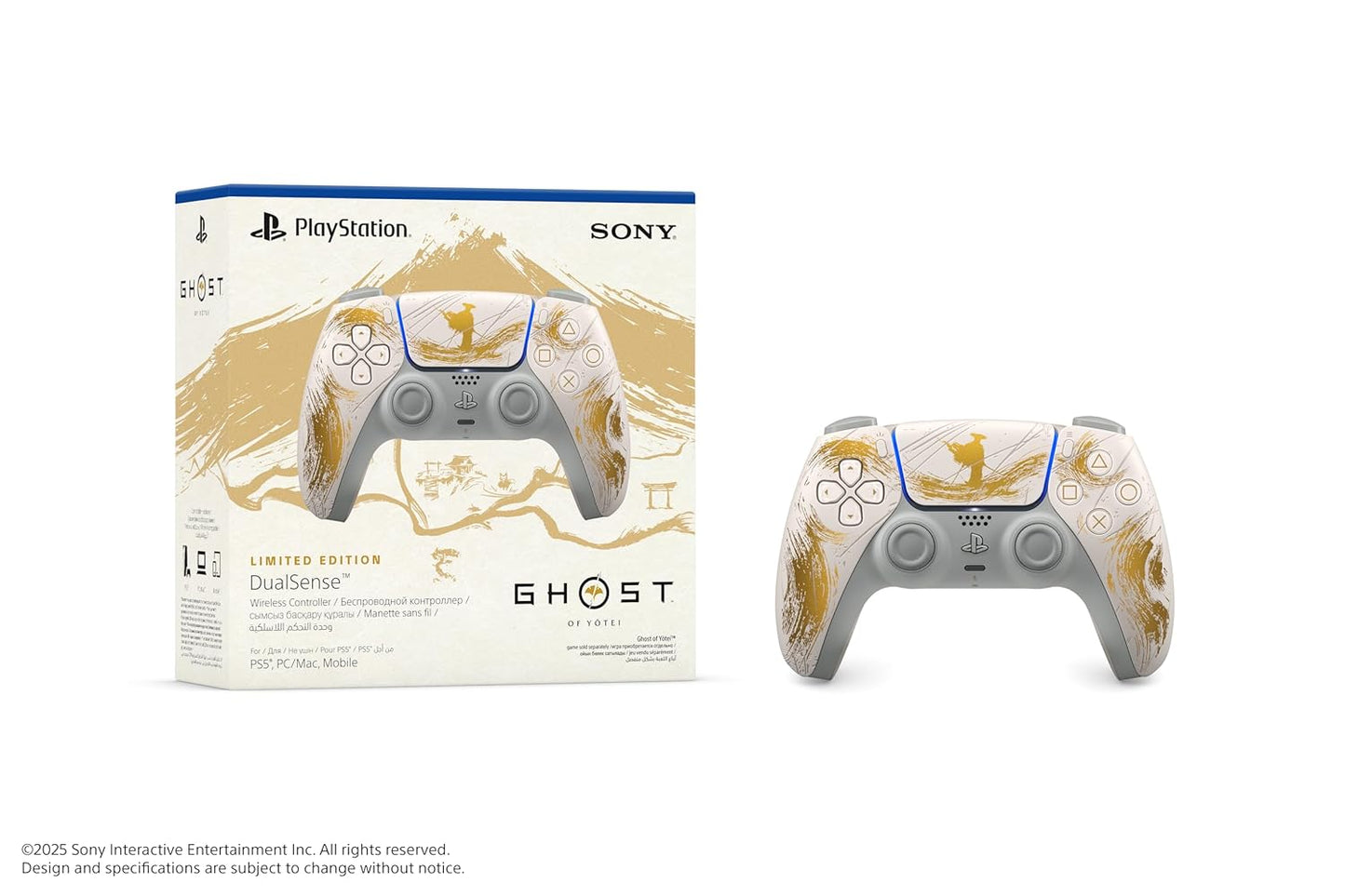 DualSense Wireless Controller – Ghost of Yōtei Gold Limited Edition