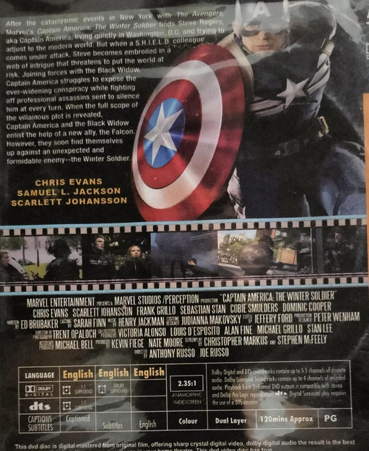 English Movie Captain America DVD