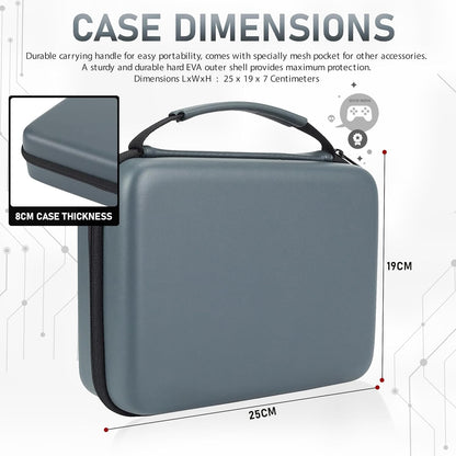 OIVO INDIA Dual Controller Remote Hard Carry Cover Compatible for PS5/PS4/XBOX Water-Resistant Travel Carry Case