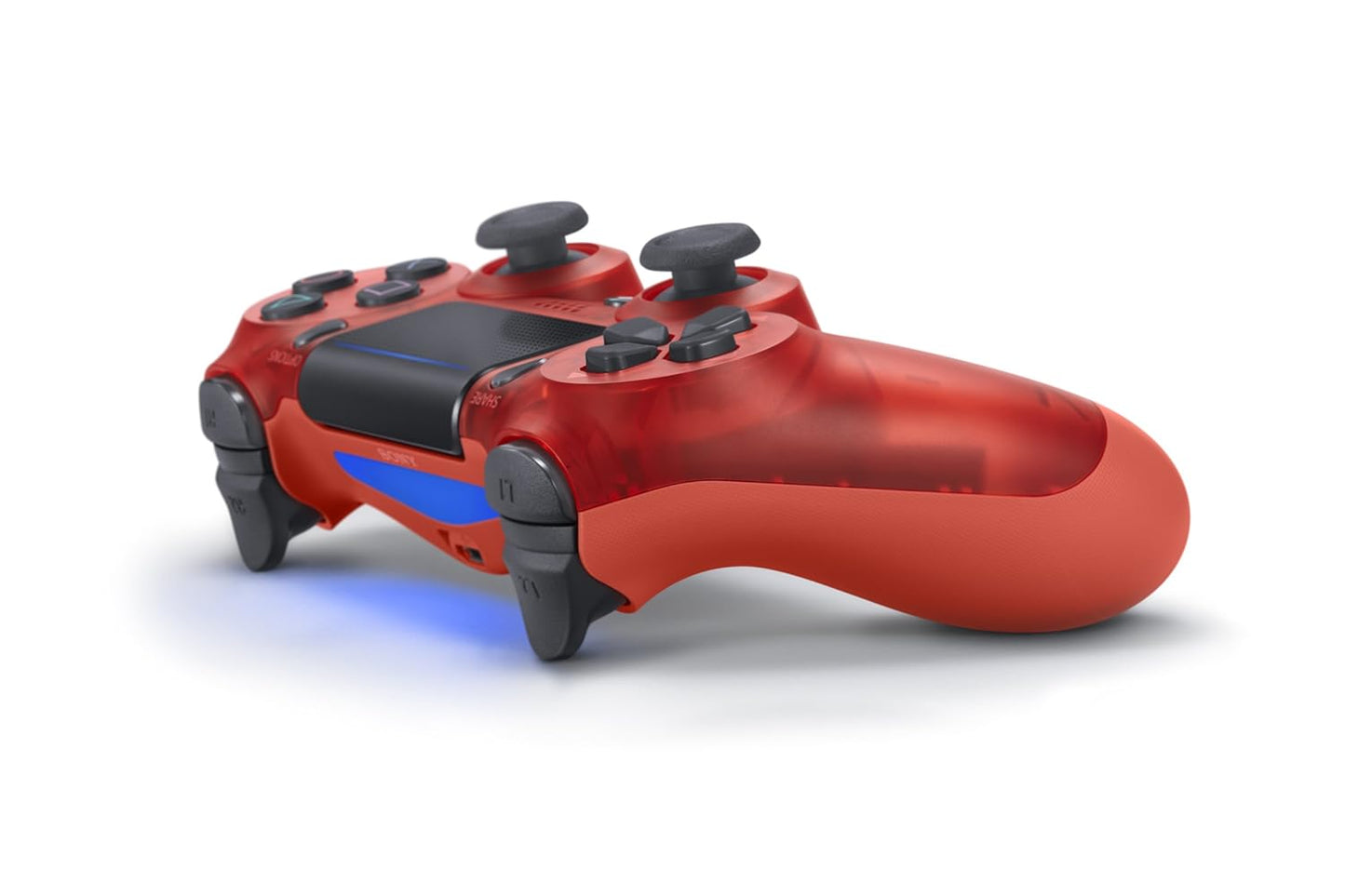 DKD Translucent Red wireless controller compatible for PS4 (Generic)