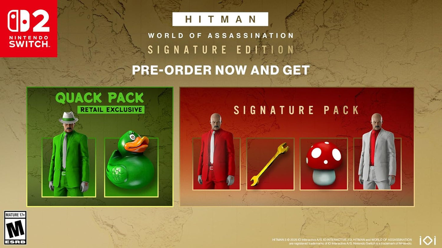 Hitman World of Assassination Signature Edition for Nintendo Switch 2 (Game-key Card)