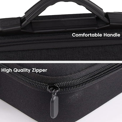 Sounce Premium Polyester Dual Controller Hard Carry Case for PS5, PS4, Xbox, and iPega Controllers – Shockproof Travel Storage Bag with 3-Layer Protection, Accessory Pocket & Handle