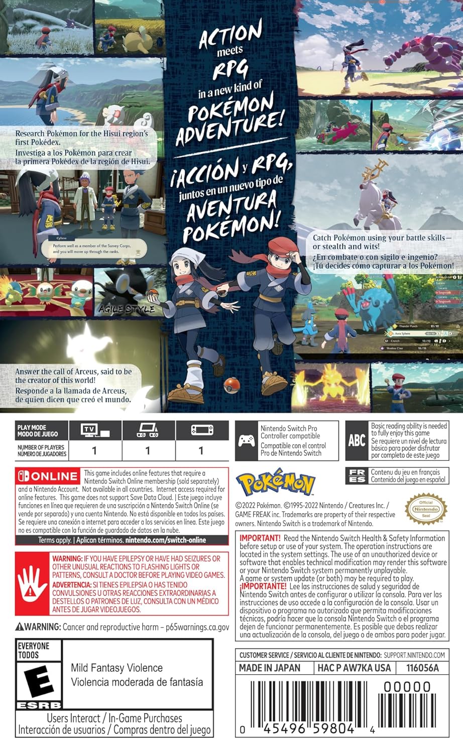 Pokemon Legends: Arceus for Nintendo Switch