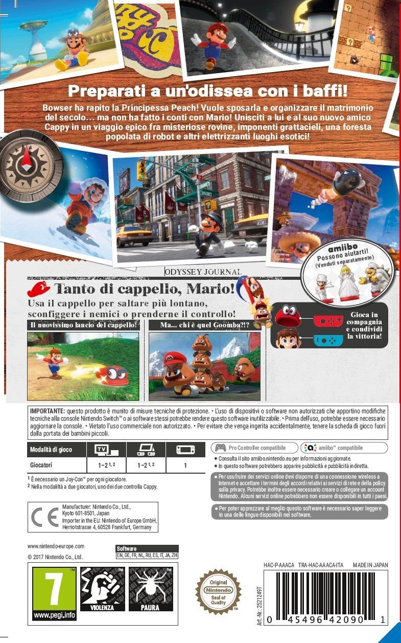 Nintendo Giochi per Console Super Mario Odissey