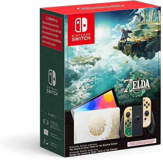 Nintendo Switch (OLED model) Limited Edition Zelda Tears of the Kingdom Gaming Console (Game not included)