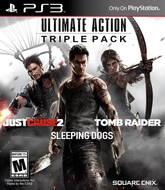 Ultimate Action Triple Pk W/Just Cause 2/Tomb Raid