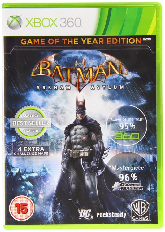 Batman: Arkham Asylum - Game of the Year Edition (Xbox 360) ( pre - owned )