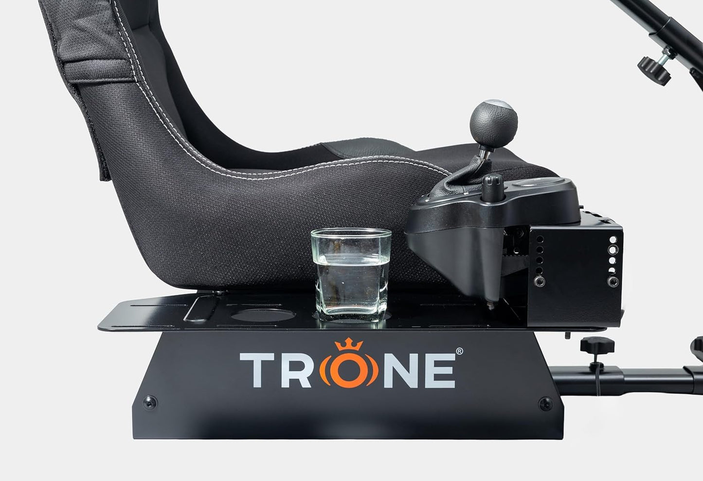 TRONE RS1 Aero Black Racing Simulator Gaming Chair with Seat & Cockpit | Compatible with Logitech PXN V10, V99, G923, G29, G920 | Xbox One, PS4, PS5, PC | Foldable & Adjustable Frame (RS1-Aero-Black)