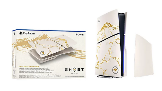 PS5® Console Covers (model group – slim) – Ghost of Yotei Gold Limited Edition