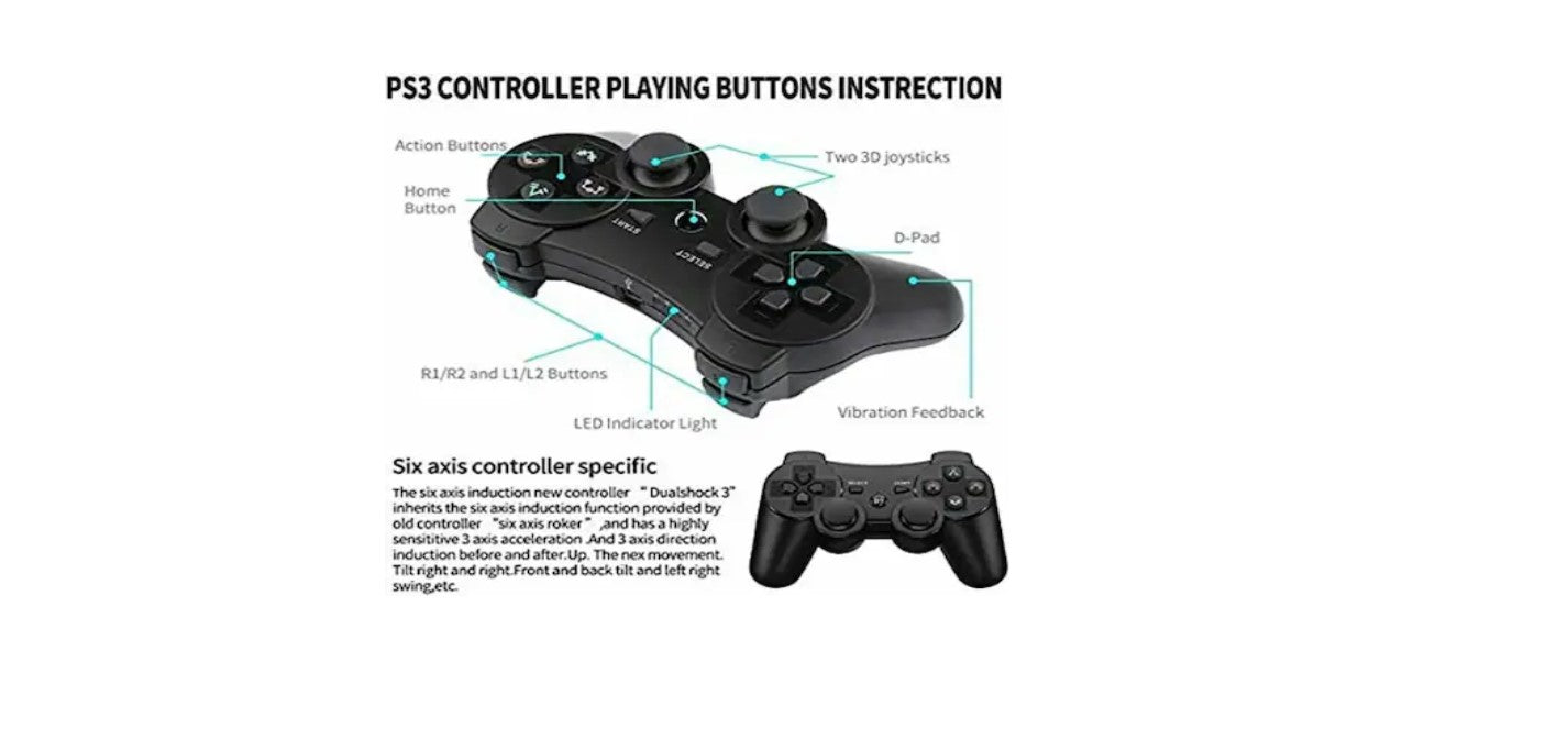 DKD wireless controller for PS3 Black (generic)