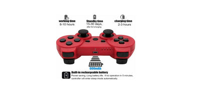 DKD wireless controller for PS3 red (generic)