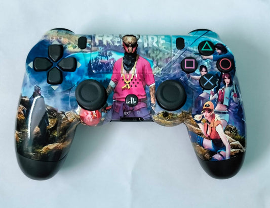 DKD Freefire themed wireless controller compatible for PS4 (Generic)